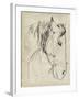 Horse in Bridle Sketch I-Jennifer Parker-Framed Art Print