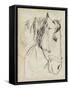 Horse in Bridle Sketch I-Jennifer Parker-Framed Stretched Canvas