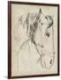 Horse in Bridle Sketch I-Jennifer Parker-Framed Premium Giclee Print