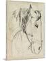 Horse in Bridle Sketch I-Jennifer Parker-Mounted Premium Giclee Print