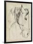 Horse in Bridle Sketch I-Jennifer Parker-Framed Premium Giclee Print