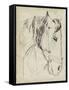 Horse in Bridle Sketch I-Jennifer Parker-Framed Stretched Canvas