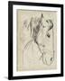 Horse in Bridle Sketch I-Jennifer Parker-Framed Art Print