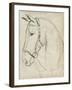 Horse in Bridle Sketch II-Jennifer Parker-Framed Art Print