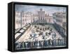 Horse Joust in the Piazza Santa Croce-Jan van der Straet-Framed Stretched Canvas