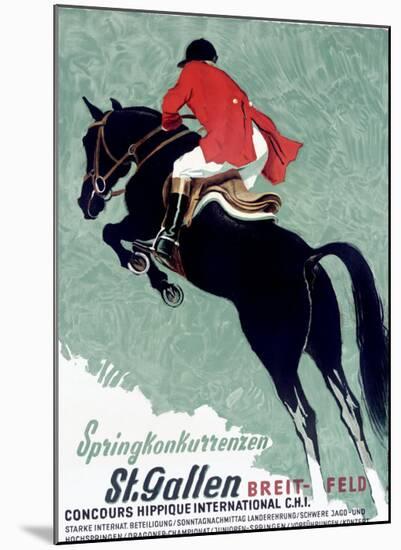 Horse Jumper Show-Unknown Unknown-Mounted Giclee Print