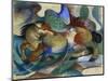 Horse Jumping, 1913-Franz Marc-Mounted Giclee Print