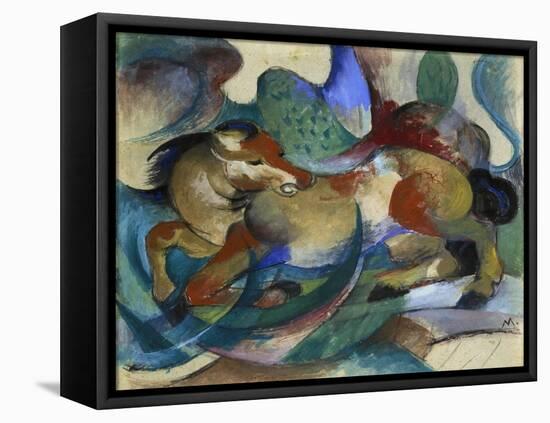 Horse Jumping, 1913-Franz Marc-Framed Stretched Canvas