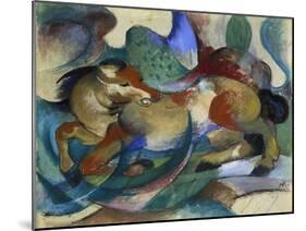 Horse Jumping, 1913-Franz Marc-Mounted Giclee Print