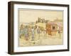 Horse Litter Used by the French General Vauban While Travelling-Eugene Courboin-Framed Art Print