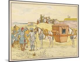 Horse Litter Used by the French General Vauban While Travelling-Eugene Courboin-Mounted Art Print