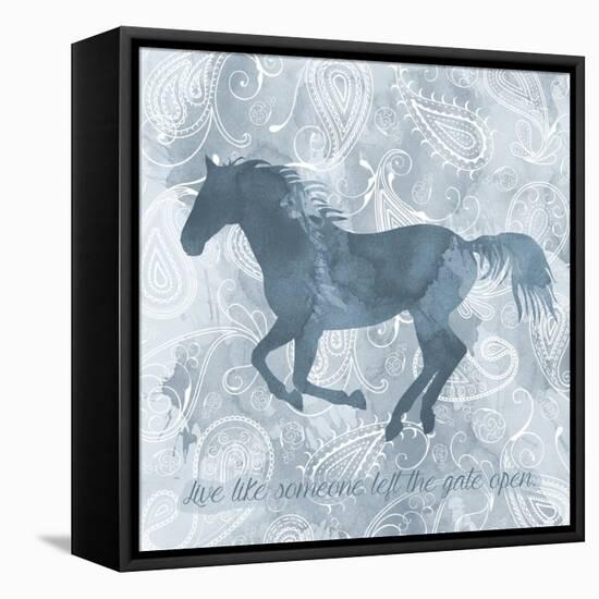 Horse Live-Erin Clark-Framed Stretched Canvas