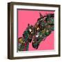 Horse Love Pink-Sharon Turner-Framed Art Print