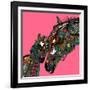 Horse Love Pink-Sharon Turner-Framed Art Print