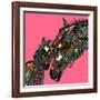 Horse Love Pink-Sharon Turner-Framed Art Print