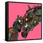 Horse Love Pink-Sharon Turner-Framed Stretched Canvas