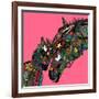 Horse Love Pink-Sharon Turner-Framed Art Print