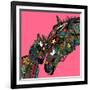 Horse Love Pink-Sharon Turner-Framed Art Print