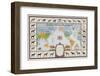 Horse Map of the World Showing Different Breeds-null-Framed Photographic Print