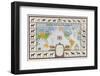 Horse Map of the World Showing Different Breeds-null-Framed Photographic Print