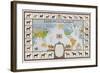 Horse Map of the World Showing Different Breeds-null-Framed Photographic Print