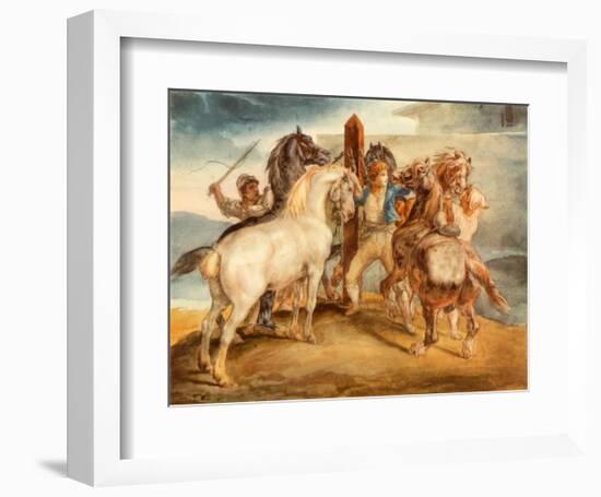 Horse Market-Théodore Géricault-Framed Collectable Print