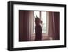 Horse Mask Man in Front of Window at Home-Eugenio Marongiu-Framed Photographic Print