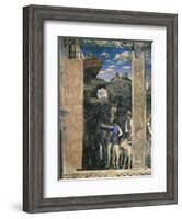 Horse, Mastiffs and Grooms of Count Ludovico Gonzaga, Detail from Meeting Wall-Andrea Mantegna-Framed Giclee Print