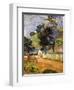 Horse on Road, Tahitian Landscape, 1899-Paul Gauguin-Framed Premium Giclee Print