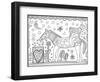 Horse Pepper CB-Jill Mayberg-Framed Giclee Print