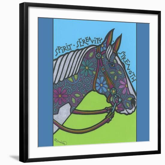 Horse (Pinto)-Denny Driver-Framed Giclee Print