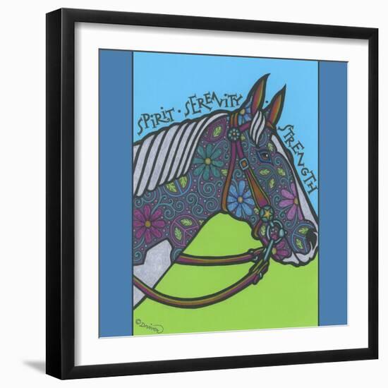 Horse (Pinto)-Denny Driver-Framed Giclee Print