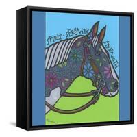 Horse (Pinto)-Denny Driver-Framed Stretched Canvas