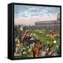 Horse Race, 19th Century-null-Framed Stretched Canvas