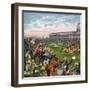 Horse Race, 19th Century-null-Framed Giclee Print