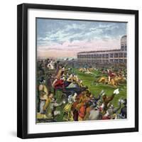 Horse Race, 19th Century-null-Framed Giclee Print