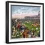 Horse Race, 19th Century-null-Framed Giclee Print