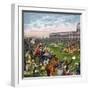 Horse Race, 19th Century-null-Framed Giclee Print