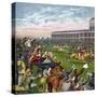 Horse Race, 19th Century-null-Stretched Canvas