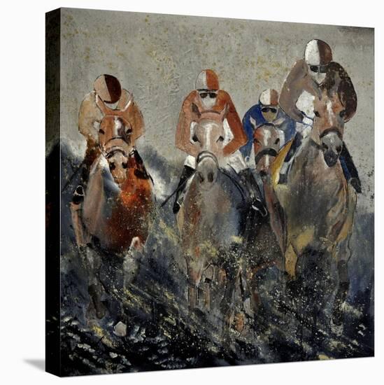 Horse Race 4110-Pol Ledent-Stretched Canvas