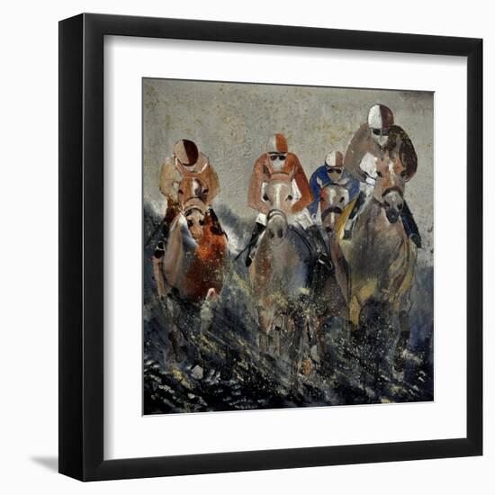 Horse Race 4110-Pol Ledent-Framed Art Print