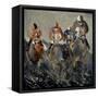 Horse Race 4110-Pol Ledent-Framed Stretched Canvas