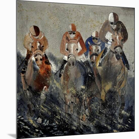 Horse Race 4110-Pol Ledent-Mounted Art Print