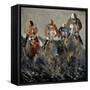 Horse Race 4110-Pol Ledent-Framed Stretched Canvas