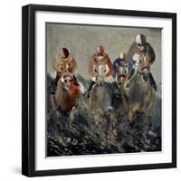 Horse Race 4110-Pol Ledent-Framed Art Print