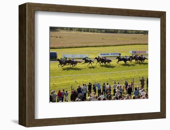 Horse race in Ballinrobe, County Mayo, Connacht, Ireland-null-Framed Premium Giclee Print