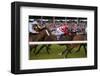 Horse race in Ballinrobe, County Mayo, Connacht, Ireland-null-Framed Art Print