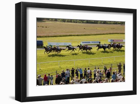 Horse race in Ballinrobe, County Mayo, Connacht, Ireland-null-Framed Art Print