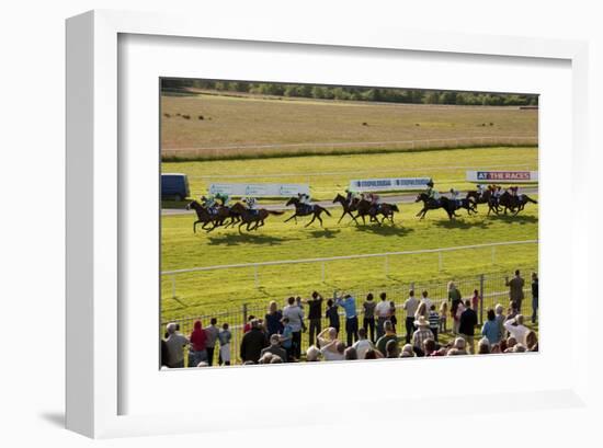 Horse race in Ballinrobe, County Mayo, Connacht, Ireland-null-Framed Art Print