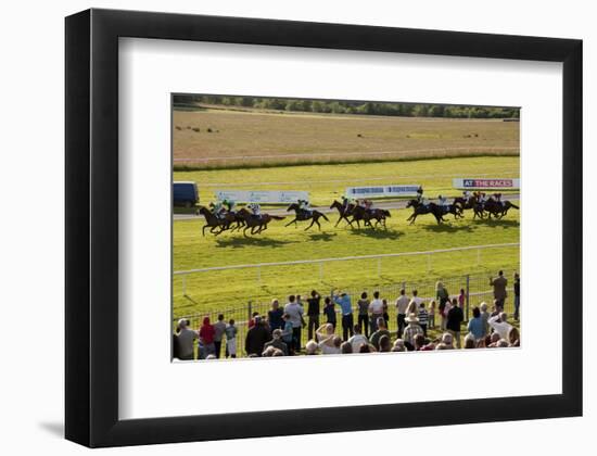 Horse race in Ballinrobe, County Mayo, Connacht, Ireland-null-Framed Art Print